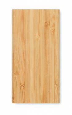 Logo trade advertising products picture of: 6000 mAh Bamboo power bank